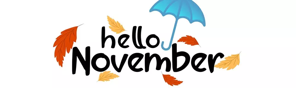 “Hello November” sign