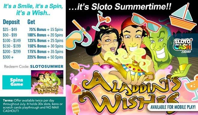 Sloto'Cash Free Spins Bonus